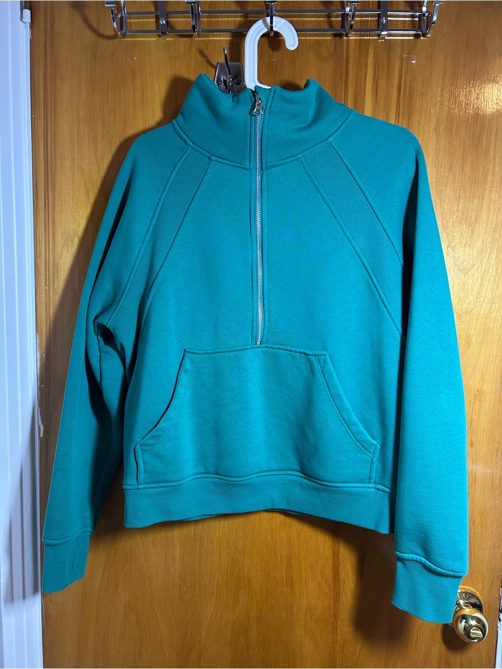 Danskin Teal Half-Zip Pullover Hoodie